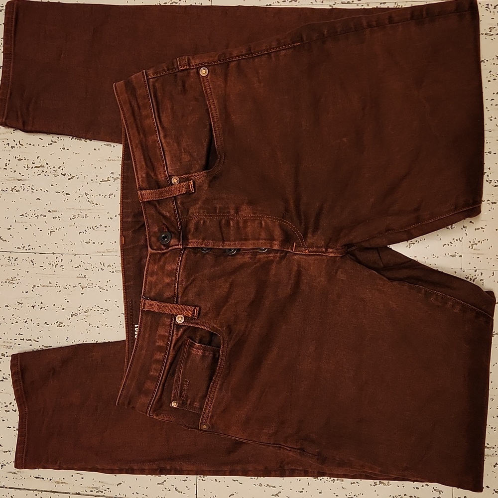G-Star Raw Burgendy Rust 3301 Slim Fit Denim Jeans